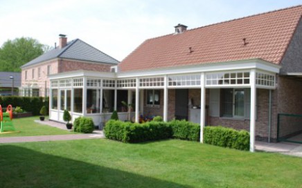 landelijke veranda